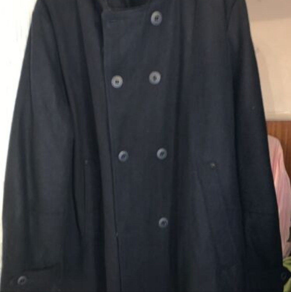 Mens size 2xl Pea Coat wool lined warm